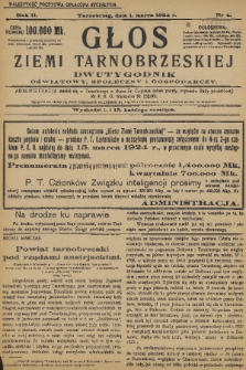 Głos Ziemi Tarnobrzeskiej : dwutygodnik oświatowy, społeczny i gospodarczy. R. 2, 1924, nr 4