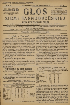Głos Ziemi Tarnobrzeskiej : dwutygodnik oświatowy, społeczny i gospodarczy. R. 2, 1924, nr 5