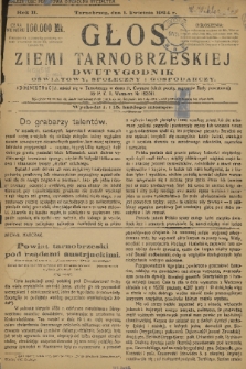 Głos Ziemi Tarnobrzeskiej : dwutygodnik oświatowy, społeczny i gospodarczy. R. 2, 1924, nr 6