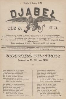 Djabeł. R.8, 1876, nr 3