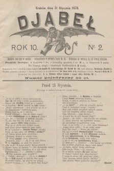 Djabeł. R.10, 1878, nr 2 + dod.