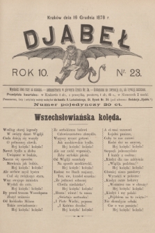 Djabeł. R.10, 1878, nr 23 + dod.