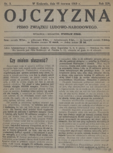 Ojczyzna : pismo Związku Ludowo-Narodowego. 1919, nr 3
