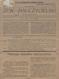 Zew Nauczycielski. 1929, nr 1 (po konfiskacie nakład drugi)