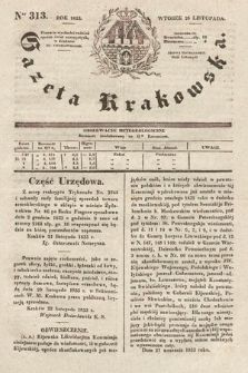 Gazeta Krakowska. 1833, nr 313