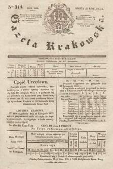 Gazeta Krakowska. 1833, nr 314