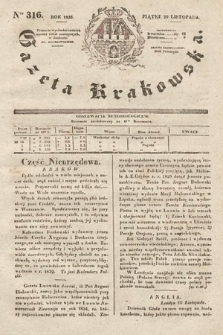 Gazeta Krakowska. 1833, nr 316