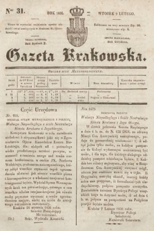 Gazeta Krakowska. 1836, nr 31