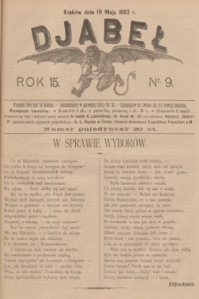 Djabeł. R.15, 1883, nr 9 + dod.