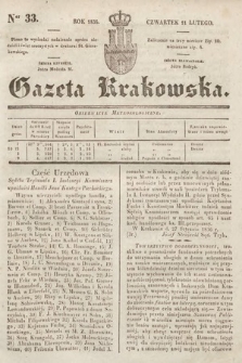 Gazeta Krakowska. 1836, nr 33