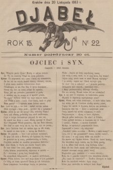 Djabeł. R.15, 1883, nr 22 + dod.