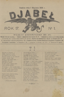 Djabeł. R.17, 1885, nr 1 + dod.