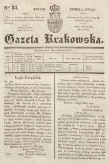 Gazeta Krakowska. 1836, nr 34