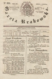 Gazeta Krakowska. 1833, nr 321