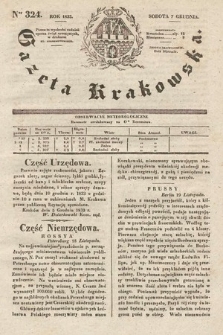 Gazeta Krakowska. 1833, nr 324