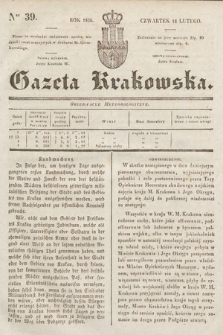 Gazeta Krakowska. 1836, nr 39
