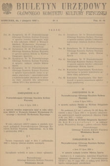 Biuletyn Urzędowy Głównego Komitetu Kultury Fizycznej. 1956, nr 8