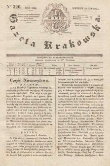 Gazeta Krakowska. 1833, nr 326