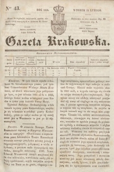 Gazeta Krakowska. 1836, nr 43