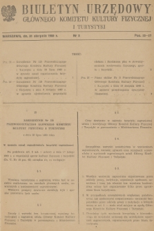 Biuletyn Urzędowy Głównego Komitetu Kultury Fizycznej i Turystyki. 1960, nr 5