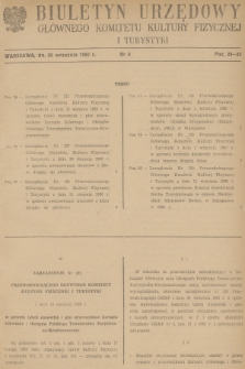 Biuletyn Urzędowy Głównego Komitetu Kultury Fizycznej i Turystyki. 1960, nr 6