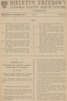 Biuletyn Urzędowy Głównego Komitetu Kultury Fizycznej i Turystyki. 1960, nr 8