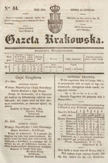 Gazeta Krakowska. 1836, nr 44