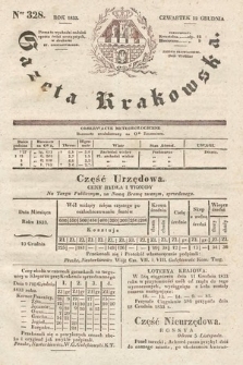 Gazeta Krakowska. 1833, nr 328