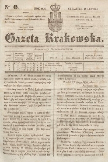 Gazeta Krakowska. 1836, nr 45
