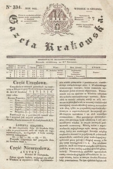 Gazeta Krakowska. 1833, nr 334