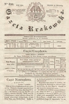 Gazeta Krakowska. 1833, nr 336