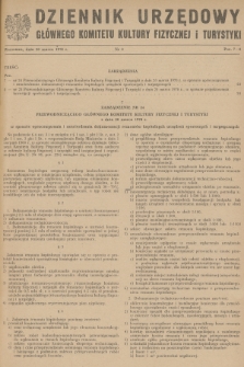 Dziennik Urzędowy Głównego Komitetu Kultury Fizycznej i Turystyki. 1970, nr 3