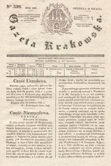 Gazeta Krakowska. 1833, nr 338