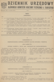 Dziennik Urzędowy Głównego Komitetu Kultury Fizycznej i Turystyki. 1973, nr 2