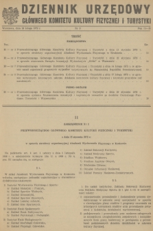Dziennik Urzędowy Głównego Komitetu Kultury Fizycznej i Turystyki. 1973, nr 3
