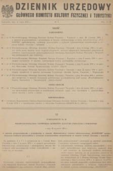 Dziennik Urzędowy Głównego Komitetu Kultury Fizycznej i Turystyki. 1974, nr 4