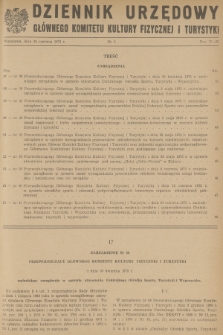 Dziennik Urzędowy Głównego Komitetu Kultury Fizycznej i Turystyki. 1975, nr 5