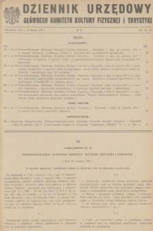 Dziennik Urzędowy Głównego Komitetu Kultury Fizycznej i Turystyki. 1975, nr 6