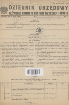 Dziennik Urzędowy Głównego Komitetu Kultury Fizycznej i Sportu. 1980, nr 1
