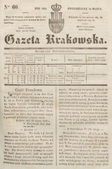 Gazeta Krakowska. 1836, nr 60