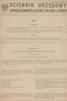 Dziennik Urzędowy Głównego Komitetu Kultury Fizycznej i Sportu. 1983, nr 3