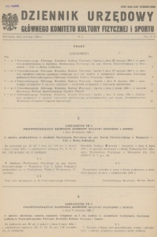 Dziennik Urzędowy Głównego Komitetu Kultury Fizycznej i Sportu. 1984, nr 2