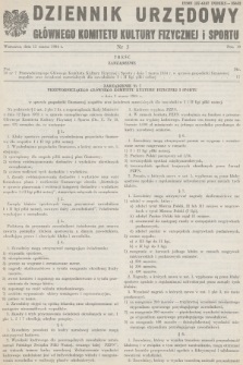 Dziennik Urzędowy Głównego Komitetu Kultury Fizycznej i Sportu. 1984, nr 3