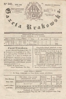 Gazeta Krakowska. 1833, nr 341