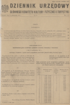 Dziennik Urzędowy Głównego Komitetu Kultury Fizycznej i Turystyki. 1987, nr 5