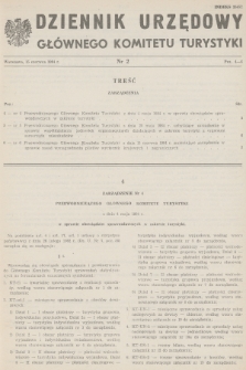 Dziennik Urzędowy Głównego Komitetu Turystyki. 1984, nr 2