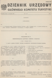 Dziennik Urzędowy Głównego Komitetu Turystyki. 1985, nr 4-6