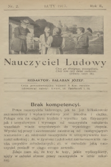 Nauczyciel Ludowy. R.2, 1917, nr 2