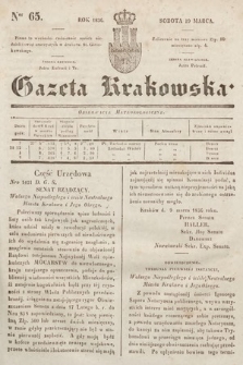 Gazeta Krakowska. 1836, nr 65