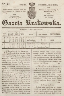 Gazeta Krakowska. 1836, nr 71